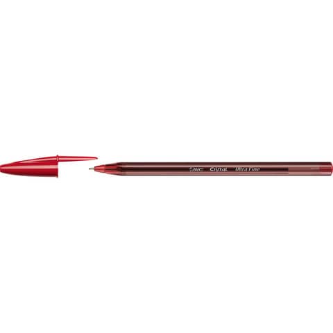 Penna a sfera con cappuccio BIC Cristal® Exact 0,7 mm rosso 992604